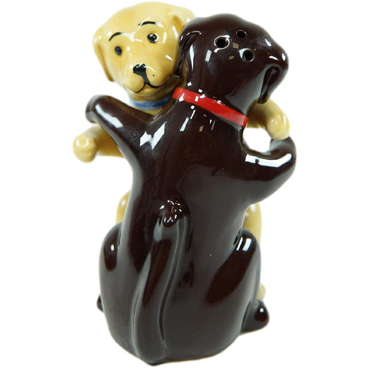 Red Barrel Studio® 2 Piece Labrador Couple Dancing Hugging Salt And